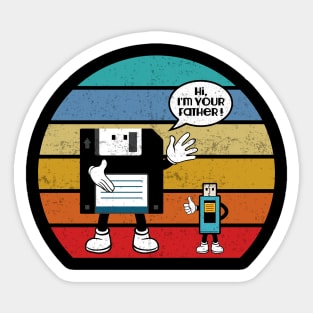 Floppy Disk Gaming Nerd Vintage 80s Years Sticker